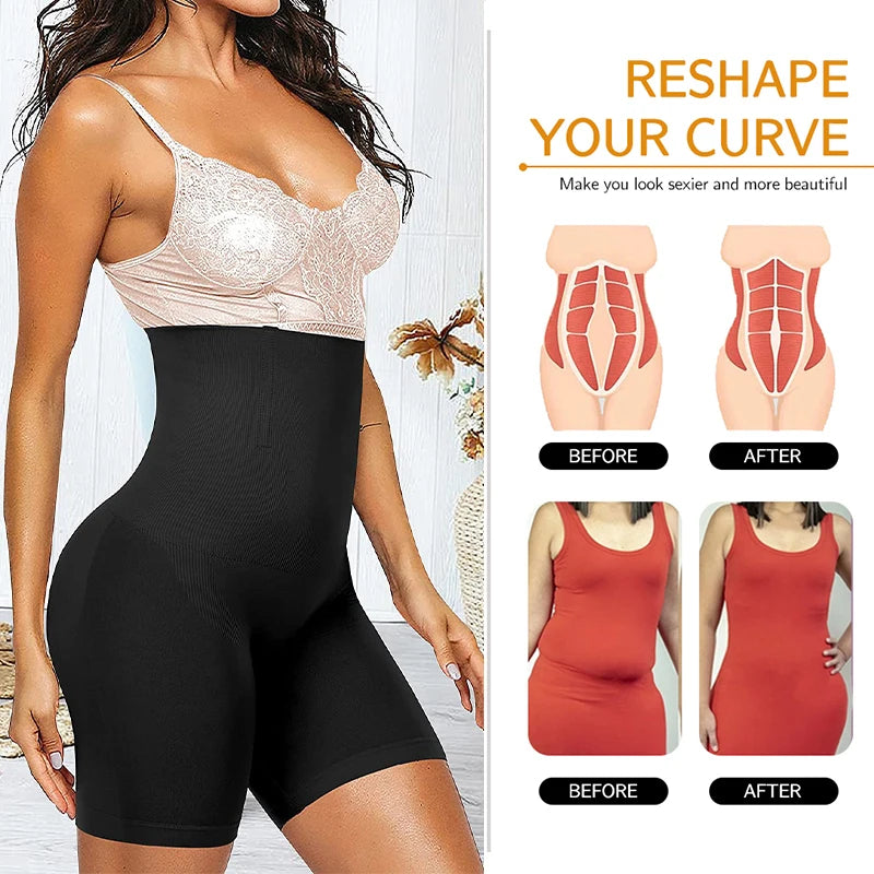 TREDONE® Shapewear for Women - High-Waisted Shapewear Tummy Control Shorts